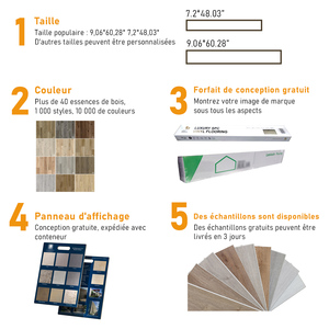 Sư tử vàng hiện đại trong nhà đau khổ SPC sàn đoạn intensif 6mm PVC clipsable dalle chống trượt vinyle AU Sol dalle PVC bấm vào - Product Image 6