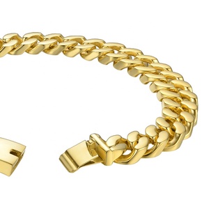 Gargantillas de cadena de eslabones grandes para mujer, joyería de acero inoxidable chapado en oro de 18K de alta calidad, collar llamativo PM183014 - Product Image 3