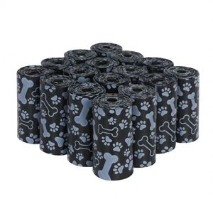 ถุงเก็บมูลสุนัขแบบย่อยสลายได้ HDPE+EPI เป็นมิตรกับสิ่งแวดล้อม พร้อมที่เก็บม้วนแบบแข็งแรง ป้องกันกลิ่น - Product Image 1