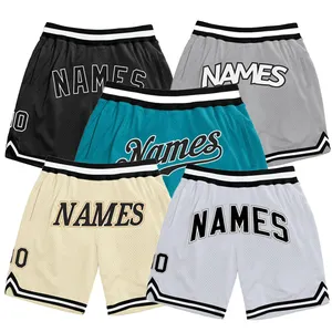 Pantalones cortos deportivos de alta calidad con logotipo personalizado para hombre, mallas deportivas para correr, gimnasio, baloncesto, para correr