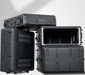 Tùy Chỉnh 3U PE Nhựa Trường Hợp Chuyến Bay Mixer Âm Thanh Loa Khuếch Đại Thiết Bị Sân Khấu Lưu Trữ Giá 390Mm Sâu 3ru Hộp Lưu Trữ OEM - Product Image 4