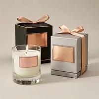 Nouveauté - Pots à bougies en verre vides personnalisés avec couvercle, 8 oz et 10 oz