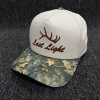 Gorra de Béisbol de 5 Paneles de Alta Calidad con Logotipo Bordado Personalizado, Visera de Camuflaje, Lona de Algodón, Estilo Deportivo, Tipo A-Frame para Correr