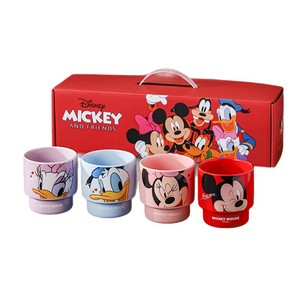 Mickey Friends Ceramic Mug <strong>Set</strong> Cute Cartoon Stackable Coffee Cups for Kids 4Pcs/<strong>Set</strong> with Gift Box for Home Office Gifting - Product Image 5