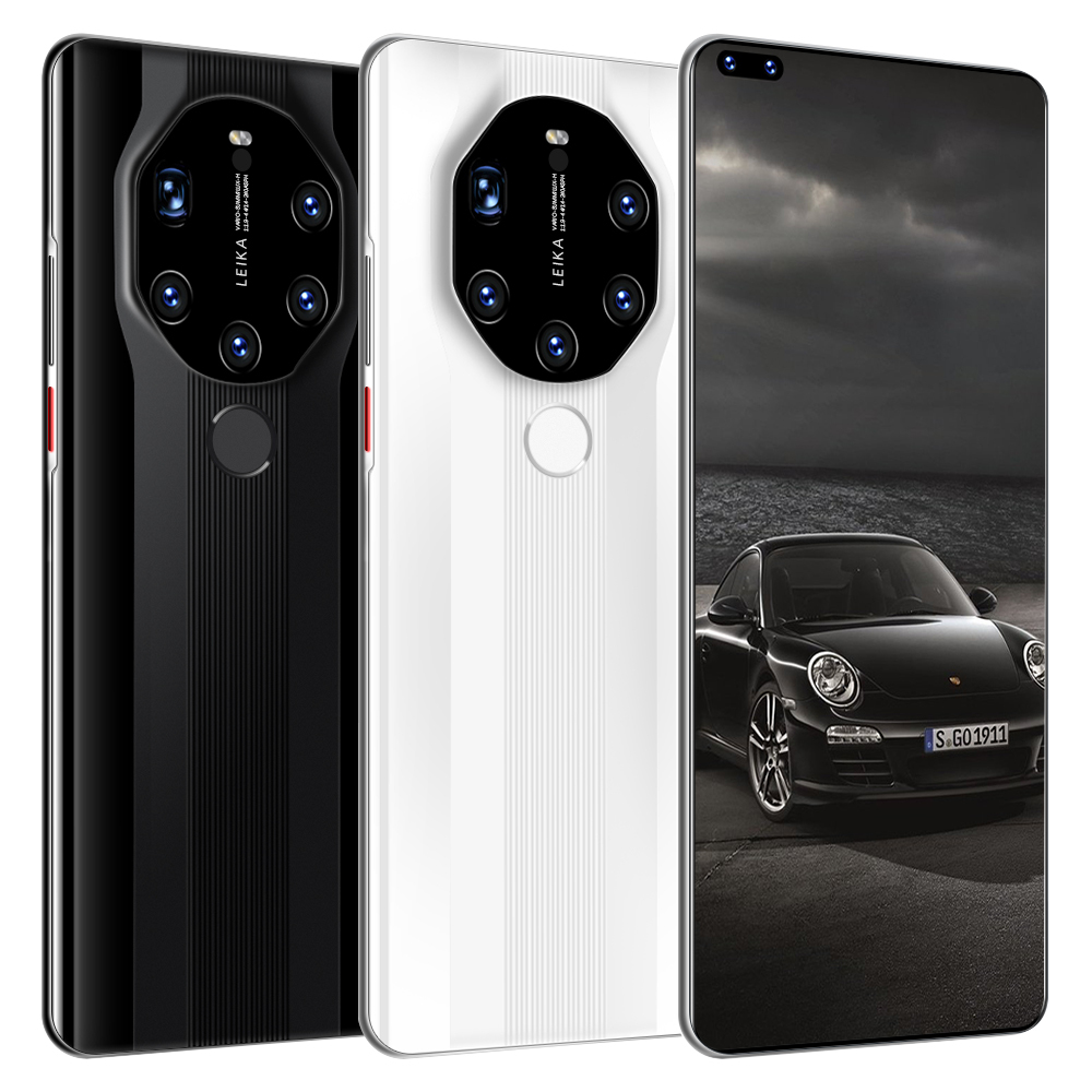 Новый 2021 глобальная версия Huawe Mate40 RS мобильный телефон 7,3 дюймов полный экран Android11 отпечатков пальцев разблокированная смартфонов