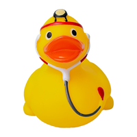 Jouets de bain pour bébé en caoutchouc personnalisés avec des motifs imprimés en forme de canard, jouets de bain pour enfants