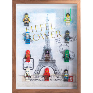 Cadre photo en blocs de construction, design creux pour l'empilage et la superposition, affichage créatif pour l'art des enfants (sans blocs de construction) - Product Image 5