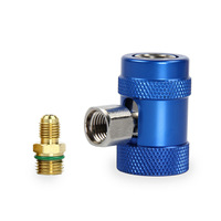 R1234yf Réfrigérant Raccord Rapide Climatisation Adaptateur Auto Climatiseur En Laiton Réglable Fluorure R134A Coupleur Rapide