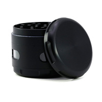 Moulin en métal de 2.5 pouces, 4 pièces, en Zinc, pour tabac, épices, herbes, avec ouverture de fenêtre, accessoires pour fumer, nouvel arrivage