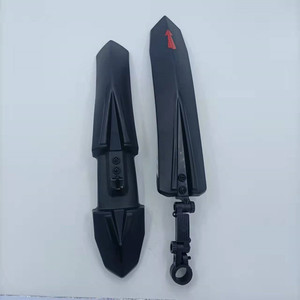 บังโคลนจักรยานแบบขยายได้ ปลดเร็ว ใช้ได้กับจักรยานเสือภูเขา สีดำ พลาสติก - Product Image 4