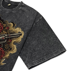 Camiseta de algodón para hombre, estilo vintage grunge, diseño estampado, nueva, para exteriores, lavado ácido, teñido de prendas, venta al por mayor, proveedor líder - Product Image 3