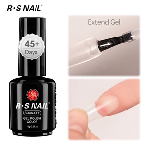 R S Nail <span class=keywords><strong>Gel</strong></span> d'extension extra fort pour pose d'ongles, adhésif super puissant, capsules d'ongles acryliques transparentes, colle <span class=keywords><strong>gel</strong></span> à appliquer au pinceau pour <span class=keywords><strong>Gel</strong></span> <span class=keywords><strong>X</strong></span> - Product Image 1