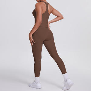 Vêtements de sport pour femmes ensemble de sport européen américain belle I Race Leggings de poche arrière Logo personnalisé Fitness serré - Product Image 4