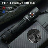 Linterna portátil SP31V3 con logotipo personalizado, 2000lm, 269M, distancia de haz, linterna LED de bolsillo, Mini linterna EDC recargable fácil de llevar