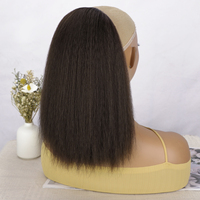 Queue de Cheval à Cordon de 12" Extensions de Cheveux Lisses Yaki Synthétiques Résistantes à la Chaleur à Clipser