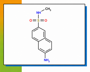 นาฟทาลีน-1-ซัลโฟนาไมด์, เอ็น-เมทิล-4-อะมิโน- C12H14N2O2S CAS 85-76-3 สำหรับใช้ในห้องปฏิบัติการวิจัย สารอินเตอร์เมดิเอียนสำหรับการสังเคราะห์ - Product Image 1