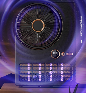 Ventilador de Escritorio Multifuncional con Luz UV Recargable y Pantalla Digital - Product Image 3