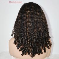 Superbe Chevelure Vierge Vietnamienne Bouclée Doublement Tirée, Lace Front HD Transparente 5x5, 18 Pouces, Couleurs 1B/30/33 #   Densité moyenne de qualité 12A