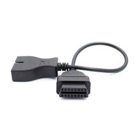 Câble de conversion de diagnostic OBD2 12 broches vers 16 broches pour voitures GM, utilisé pour la lecture des codes et l'analyse du moteur