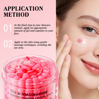 Crème hydratante anti-rides pour le visage à la vitamine C, au PDRN rose et au collagène, enrichie en niacinamide et TXA, en capsules, marque privée