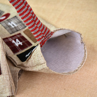 DKPY Nouvelles décorations de Noël en toile de jute brodées à la machine, calendrier suspendu créatif Rudolf, compte à rebours, vente en gros en vrac