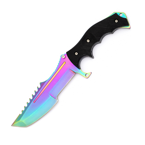 Cuchillo de Hoja Fija Serie Huntsman CS2, Acero 3cr13, CSGO, para Campismo, Caza, Táctico, EDC, OEM, Talon M9 Skeleton Multi Skin - Product Image 5