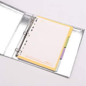 Carpeta de anillas de tela con cubierta de tela personalizada al por mayor, Carpeta de 3 anillas con papel de cartón, B5 A4 carpeta de anillas, carpeta de presentación expansible - Product Image 2