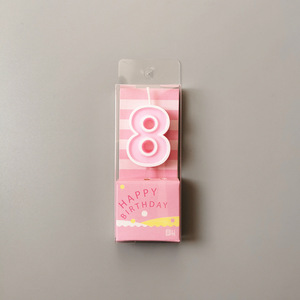 0-9 Numéro Macaron Couleur Anniversaire Bougie Décoration de <span class=keywords><strong>Gâteau</strong></span> Bougie - Product Image 6
