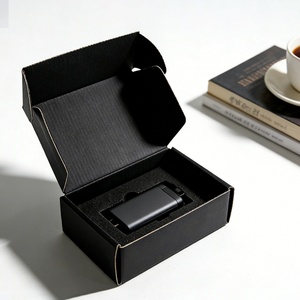 Caja de Cartón Corrugado Negra Ecológica Personalizada con Inserto de Espuma para Envío y Embalaje de Regalos - Product Image 4