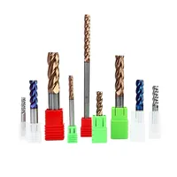 2F R2*8*D4*50L 55 °   Fraise à queue sphérique en carbure monobloc, 2 dents, queue de 4 mm, pour usinage CNC de l'acier moulé