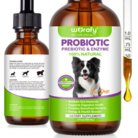 WORAFY Soutient la santé digestive 3-EN-1 Probiotiques Prébiotiques Enzymes Gut Health Pet Dog Probiotiques Supplément Drop