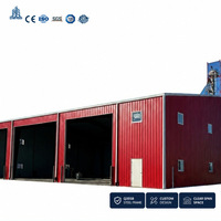 Entrepôt préfabriqué pour le stockage de matières premières et de marchandises en vrac, structure en acier à ossature portique