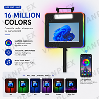 Cabina de Fotos Portátil con Pantalla Táctil de 15.6 Pulgadas, Compatible con Cámaras DSLR y Mirrorless, Ideal para Fiestas, Eventos y Activaciones Comerciales