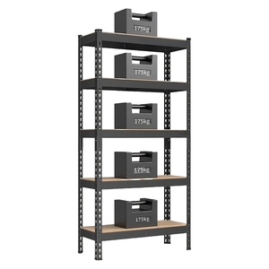 Étagères de garage en acier, rayonnages sans boulons, rayonnages industriels, rayonnages à palettes, rayonnages à rivets, rayonnages <span class=keywords><strong>d</strong></span>'exposition pour entrepôt - Product Image 1