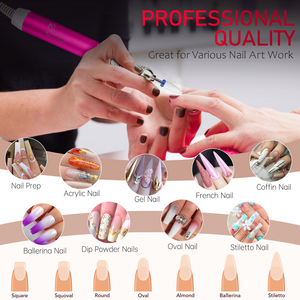 Professional <b>Nail</b> Polishing Pen Drill 35000RPM Electric Portable Handheld <b>Nail</b> Drill Pen Machine - Product Image 6
