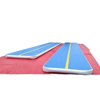 Matelas de gymnastique gonflable portable en PVC, écologique et personnalisable, avec pompe à air intégrée pour la vente en gros