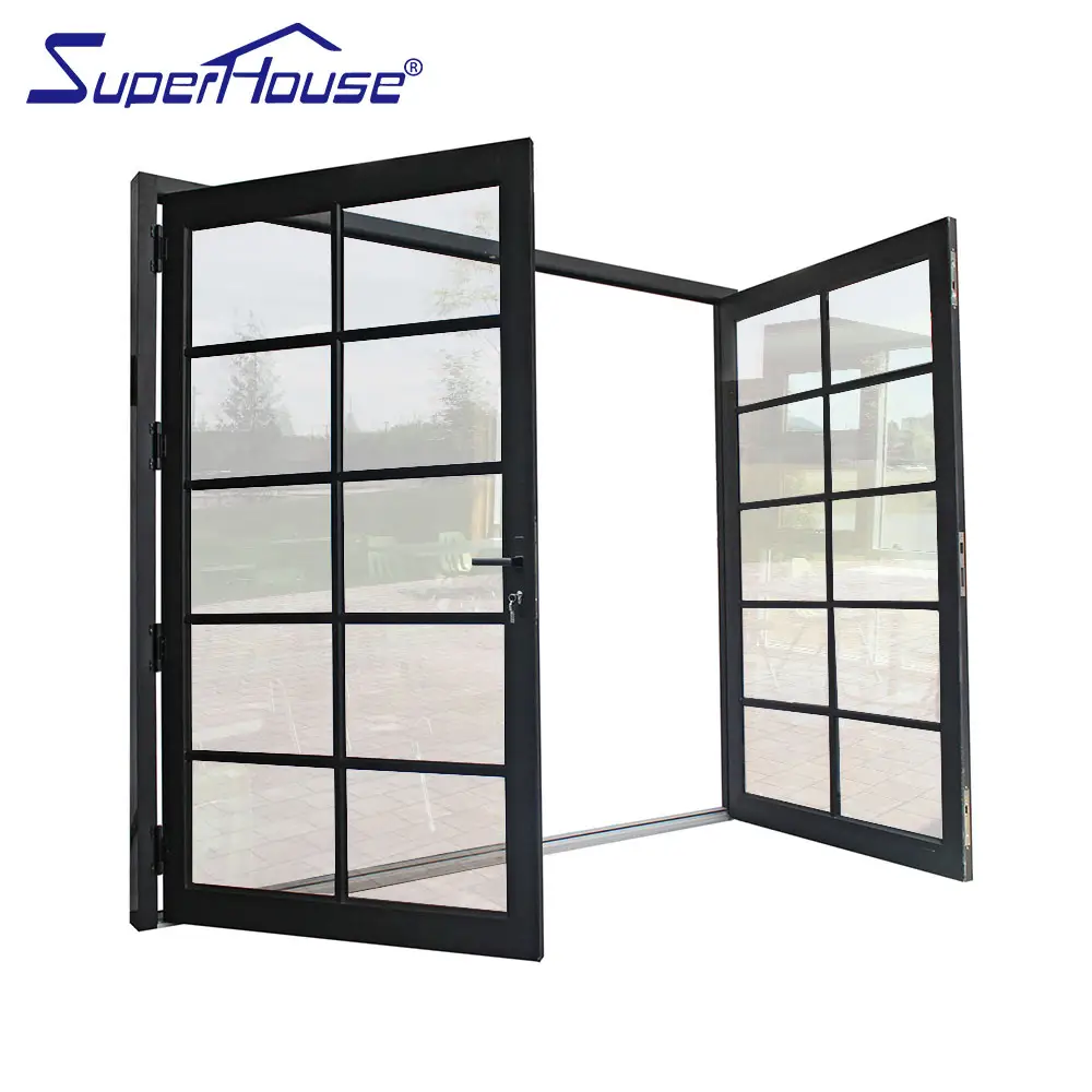 Superhouse-ventanas prefabricadas a prueba de golpes, ventanas y puertas de perfiles de aluminio de seguridad