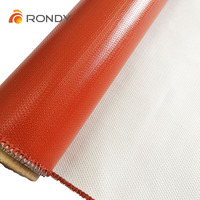 Matériau de joint de conduit flexible résistant à la chaleur, tissu en fibre de verre recouvert de caoutchouc silicone pour système HVAC