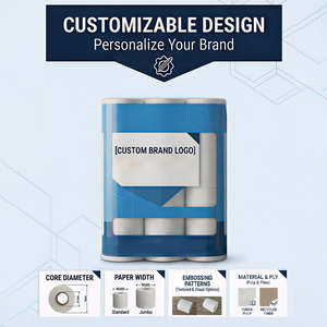 Papel Higiénico Langqiao Personalizado, No Irritante, de 1 a 4 Capas, con Relieve Personalizado, Rollo de Papel para Baño, para Baños Públicos - Product Image 3