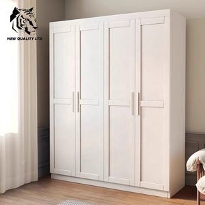 Armario de madera estilo rústico, diseño moderno, fabricado en China, precio bajo, personalizable, en stock, listo para enviar, muebles de dormitorio. - Product Image 4