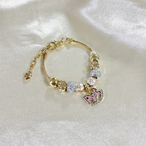 สร้อยข้อมือชุบทอง18K จี้ม้าสแตนเลส<span class=keywords><strong>3</strong></span>สีสำหรับผู้หญิง - Product Image 5