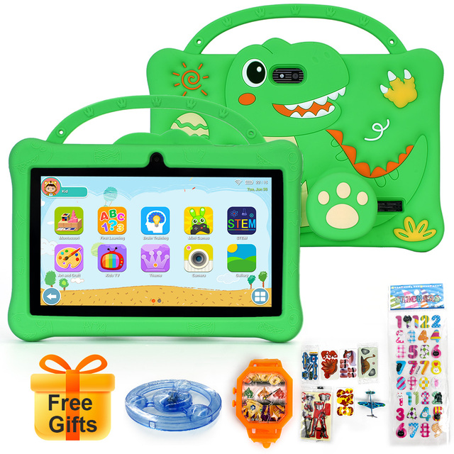 Customizable 7 Inch Children's Tablet Android 14 Quad Core Reinforced Corners Wi-Fi Factory Outlet Kids Educational Tablets