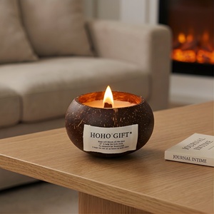 Vela aromática de cáscara de coco, vela perfumada de larga duración, cera de soja de cáscara de coco, recuerdo navideño, vela perfumada de alta gama - Product Image 1