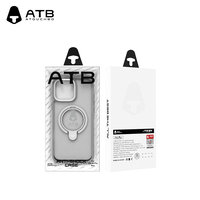 Étui de téléphone ATB à double anneau magnétique, antichoc et étanche, en TPU+PC pour 16 Pro Max
