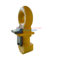 Crochet de levage vertical robuste en acier forgé WLL 12,5T ISO1161 pour conteneurs maritimes, attache de levage supérieure Camlock