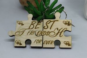 <b>Wooden</b> Keychain Engrave Logo <b>Wooden</b> <b>Craft</b> Shapes <b>for</b> Decoration <b>Wooden</b> Keychain - Product Image 4
