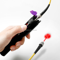 VINTOOL Kit d'Outils FTTH Stylo Laser de Localisation Visuelle de Pannes 10mW 650nm VFL pour Fibre Optique Réseau GPRS & TCP