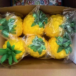 Squishy Pineapple Shaped Hand Squeeze Stress Relief <b>Toy</b> Soft Fruit Style Decompression <b>Toy</b> for Adults Kids <b>Desk</b> Home Gift - Product Image 2