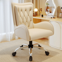 Chaise de bureau/ordinateur pivotante réglable en hauteur style exécutif avec support arrière pour chaise et table d'ordinateur d'étude à domicile