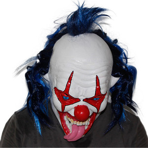 Clown <strong>Mask</strong> Horror Vampire Cosplay Costume Prop Halloween <strong>Scary</strong> Party Latex Headgear Long Tongue Dress up Latex Carnival <strong>Masks</strong> - Product Image 2